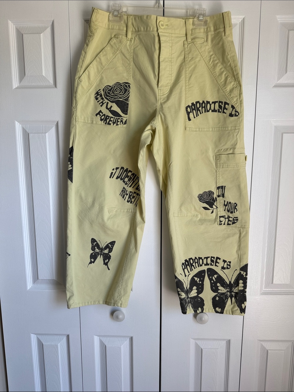 Allison Marie Garcia for Pilcro “The Millie” Low Slung Barrel Pants Size 32